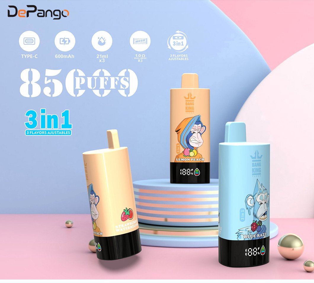 BANG KING Triple 85000 Puffs of 3 in1 VapoPL - E-papieros z 3 smakami w jednym i 85000 zaciągnięciami