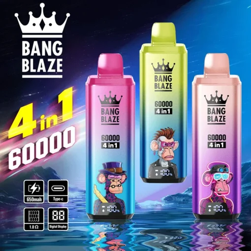 Bang Blaze 60K 4w1 – tanie e-papierosy, 60 tys. zaciągnięć, 4 smaki