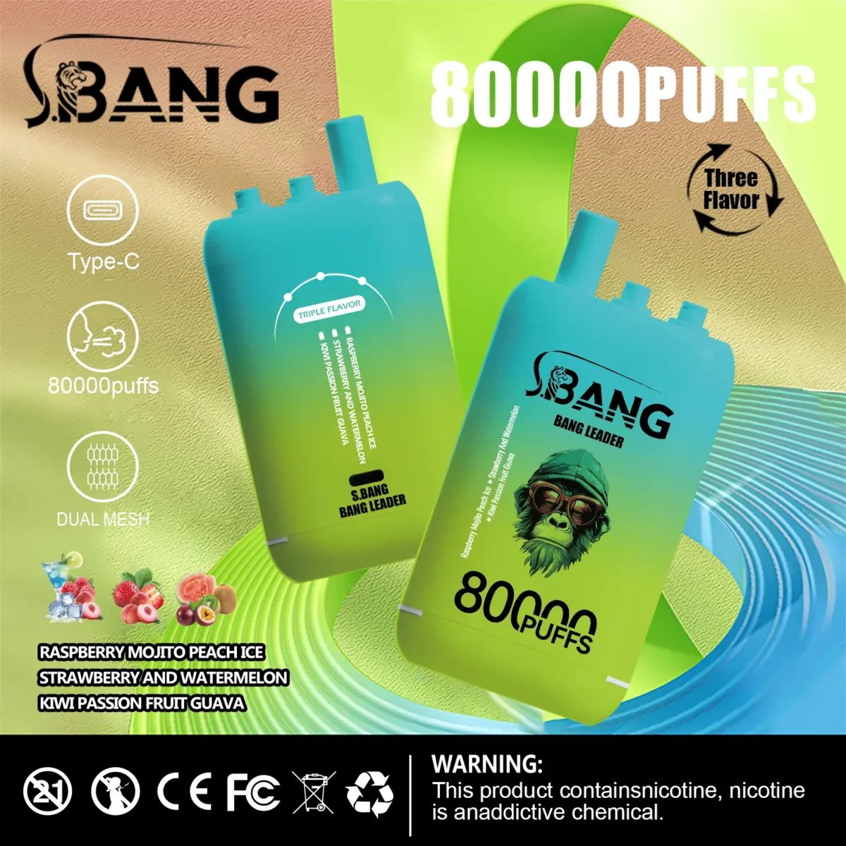 Bang Leader 80000Puffs 3 IN 1 - obrazek 9