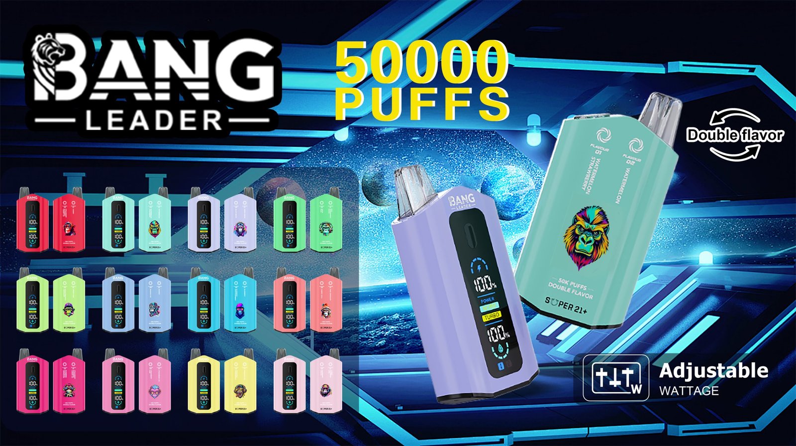 Bang Leader 50K Double Flavor jednorazowe e-papierosy z dwoma smakami VapoPL