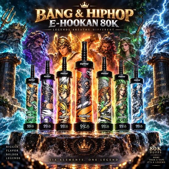 Jednorazówka HIPHOP 80K E-Hookah jednorazowe e-papierosy VapoPL
